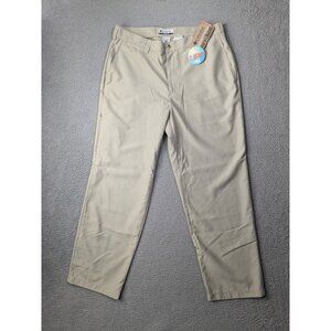 Columbia XCO Pants Mens 36x32 (Meas 37.5x31.5) Beige Chino Zip Pocket UPF 50
